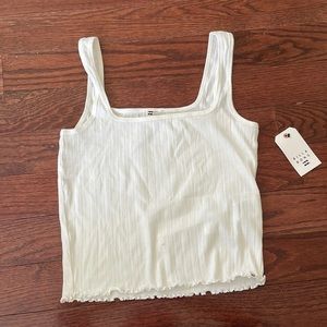 Billabong white tank top new with tag